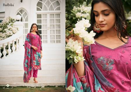 Azara Mussaret Vol 22 By Radhika Cotton Dress Material Catalog